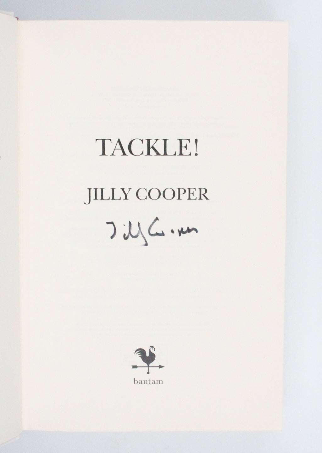2023 Tackle! by Jilly Cooper