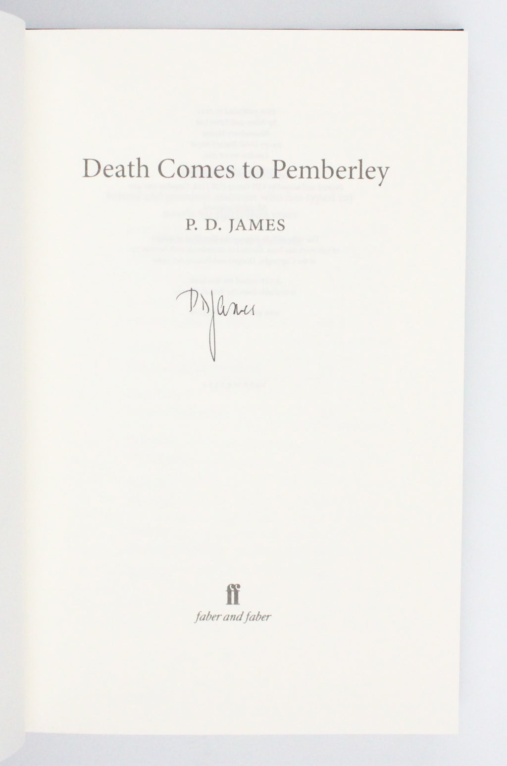 2011 Death Comes to Pemberley by P. D. James