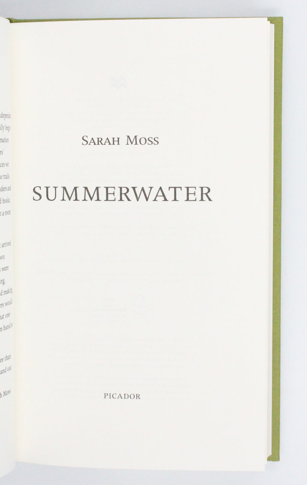 2020 Summerwater by Sarah Moss