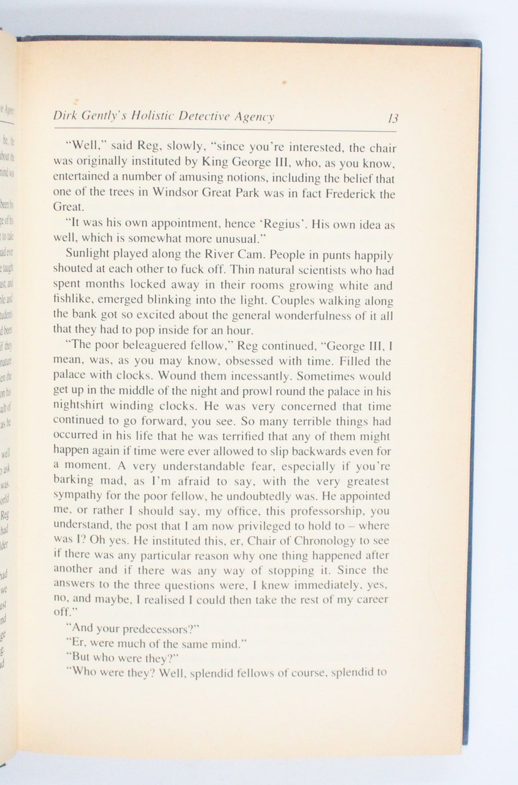1987 Dirk Gently’s Holistic Detective Agency by Douglas Adams