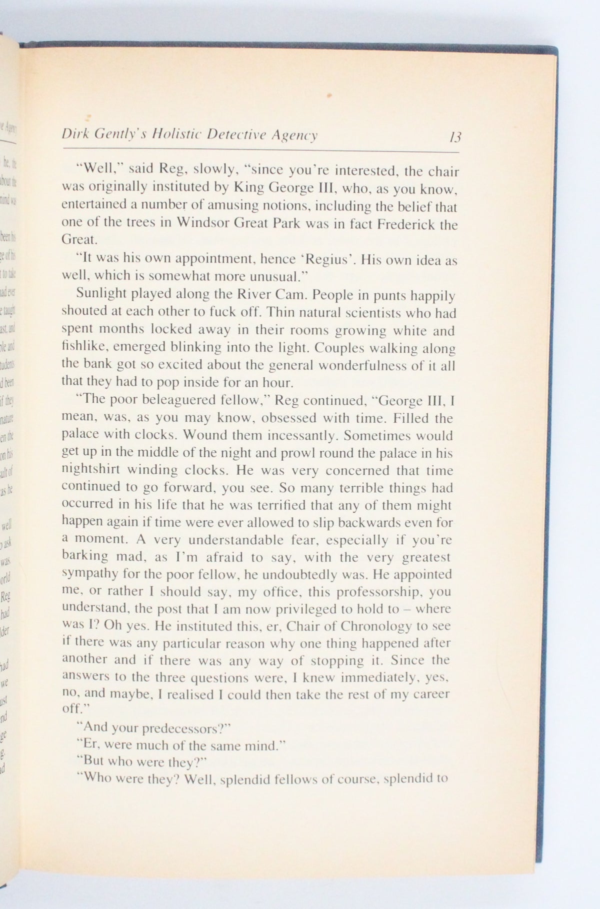 1987 Dirk Gently’s Holistic Detective Agency by Douglas Adams
