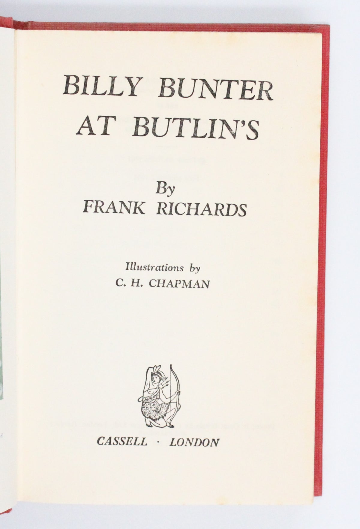 1961 Billy Bunter at Butlins by Frank Richards