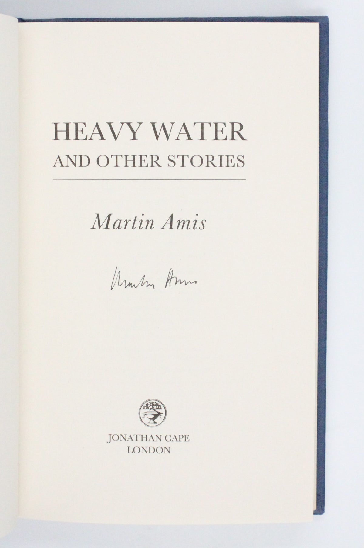 1998 Heavy Water and Other Stories by Martin Amis