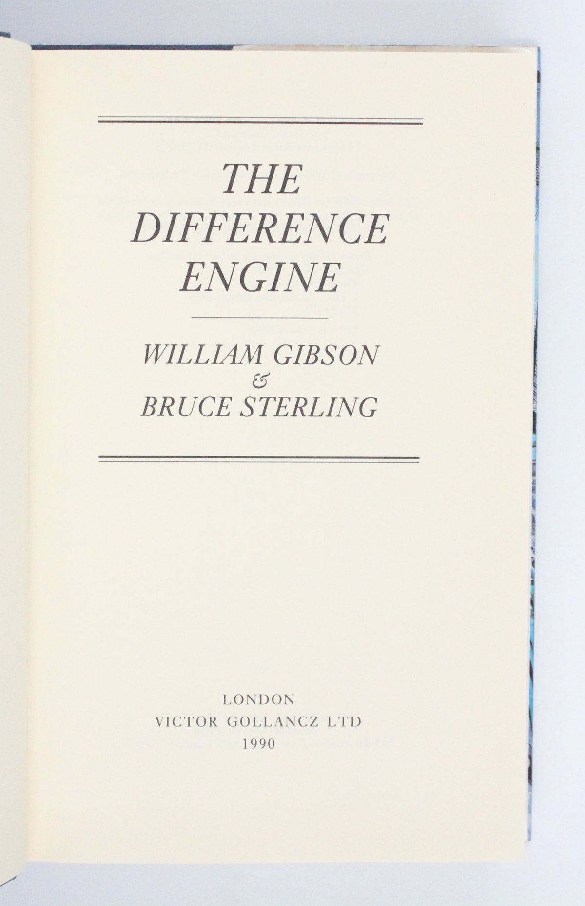1990 The Difference Engine by William Gibson and Bruce Sterling