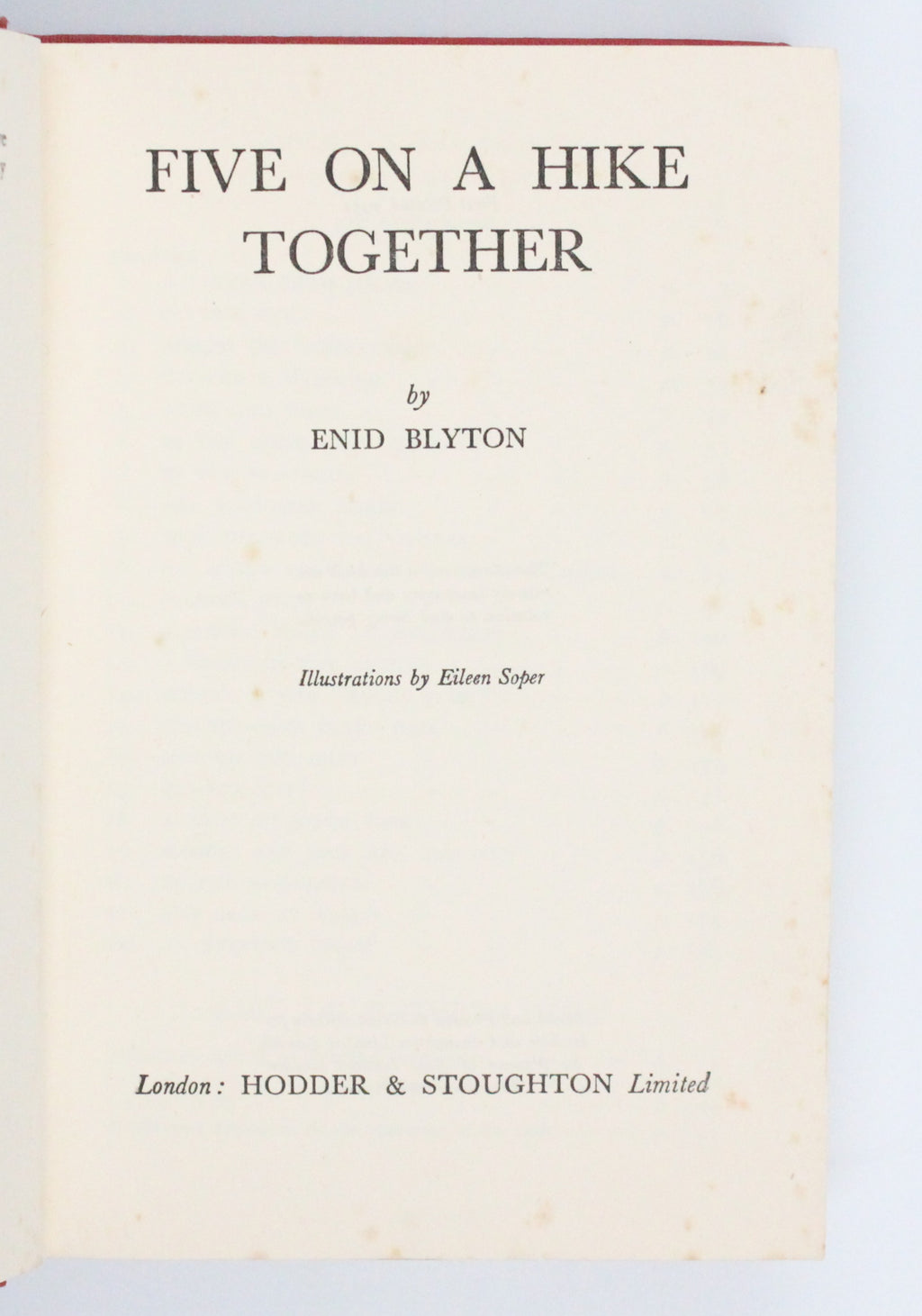 1951 Five on a Hike Together by Enid Blyton