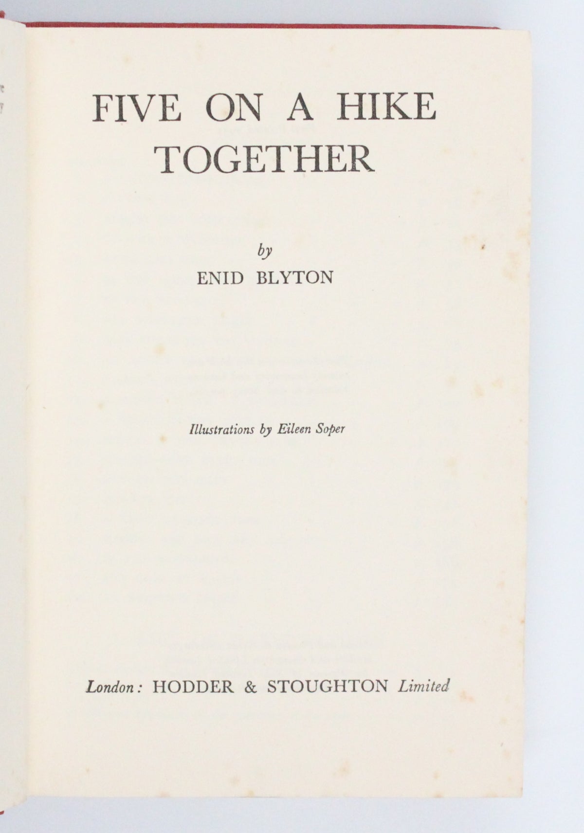 1951 Five on a Hike Together by Enid Blyton