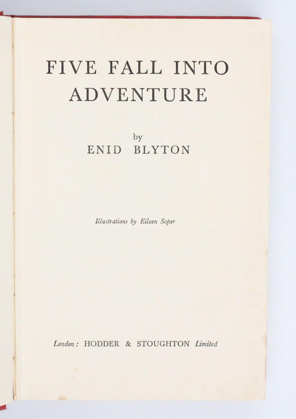 1950 Five Fall Into Adventure by Enid Blyton