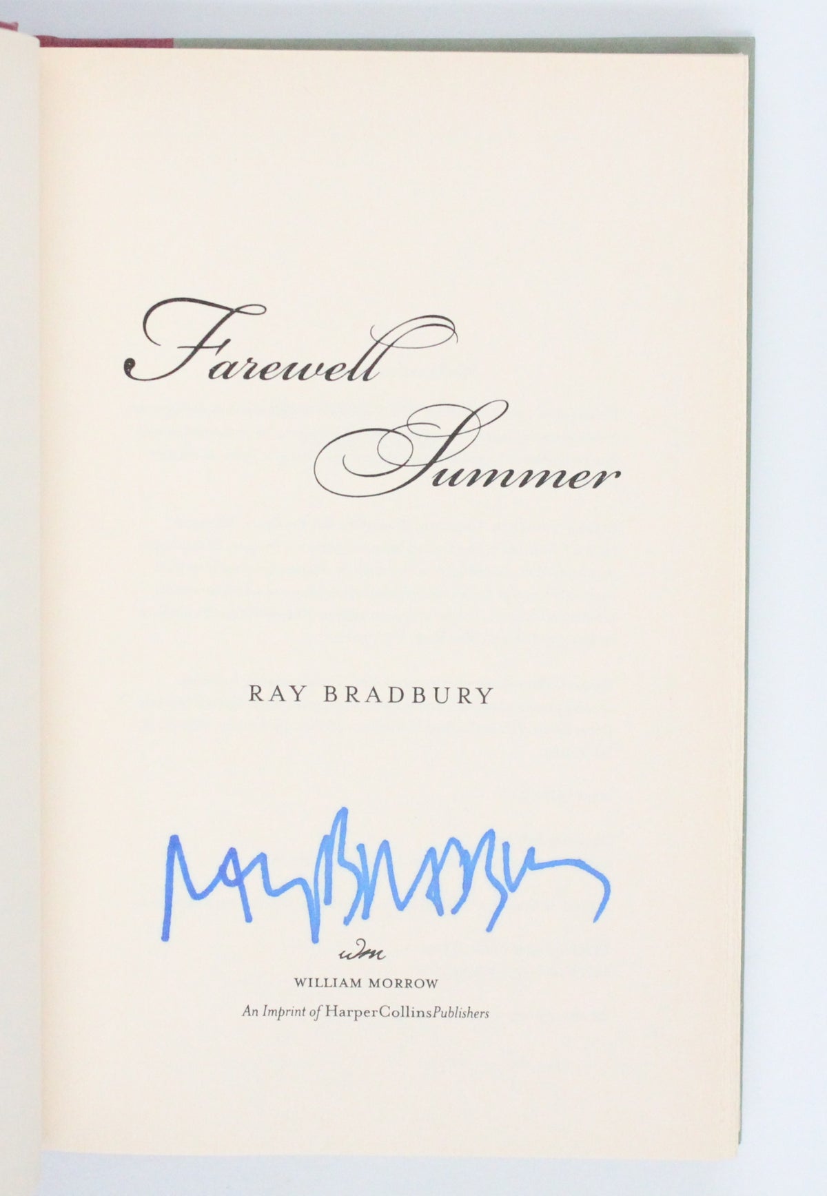 2006 Farewell Summer by Ray Bradbury