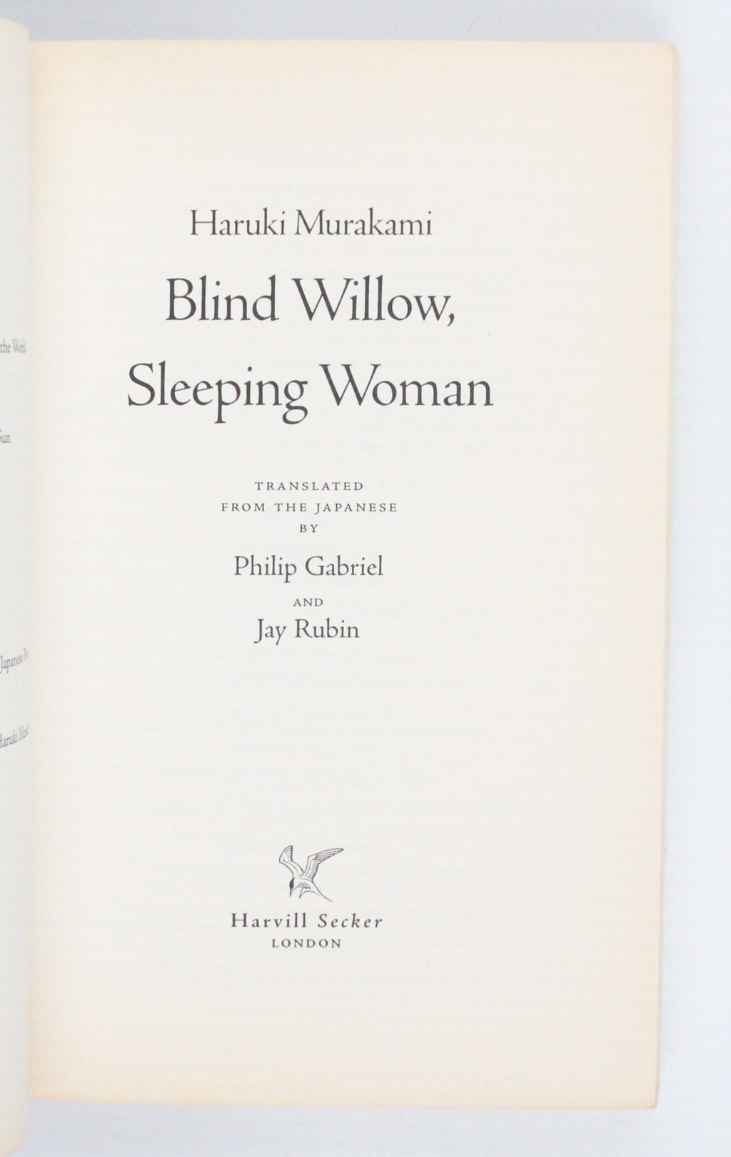 2006 Blind Willow, Sleeping Woman by Haruki Murakami