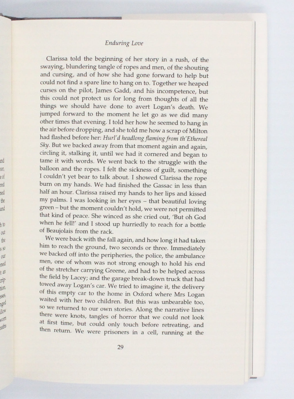 1997 Enduring Love by Ian McEwan