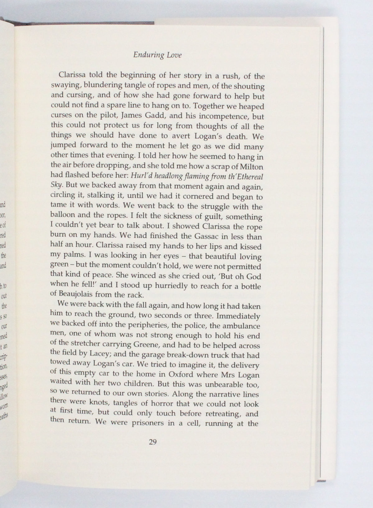 1997 Enduring Love by Ian McEwan
