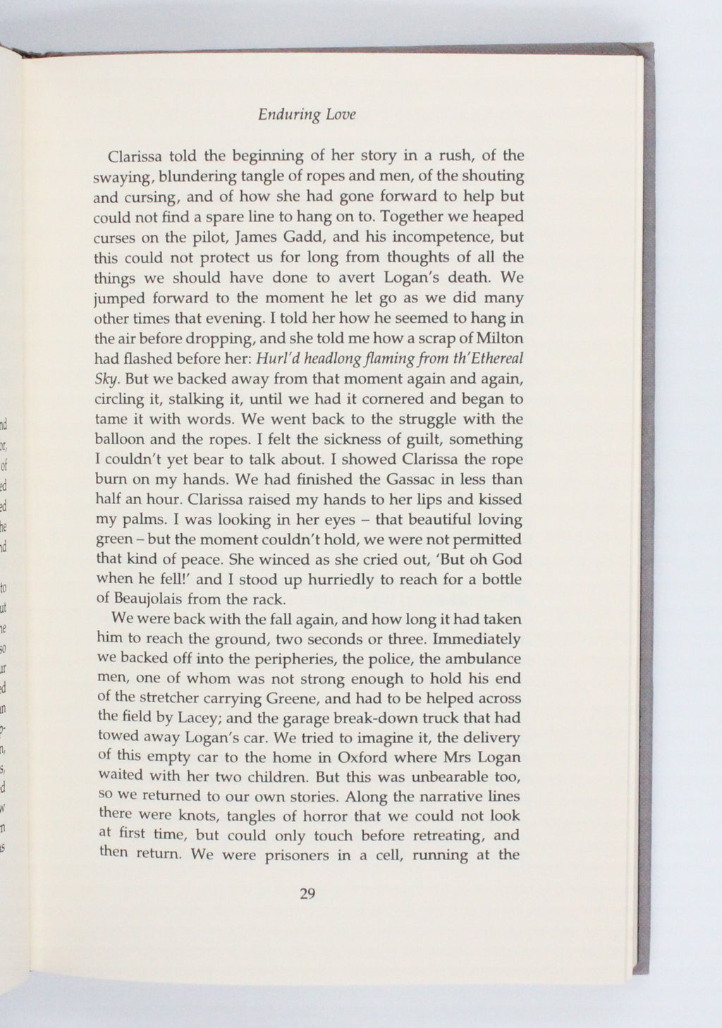 1997 Enduring Love by Ian McEwan