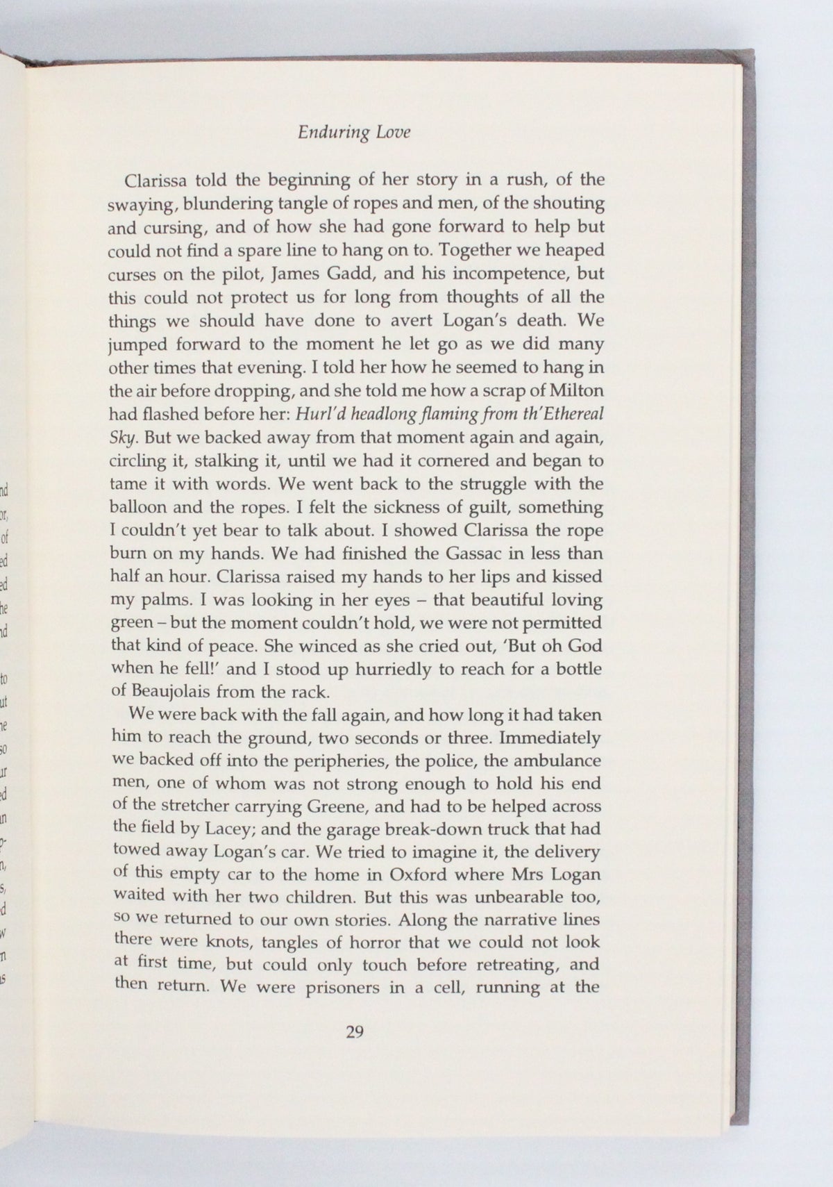 1997 Enduring Love by Ian McEwan