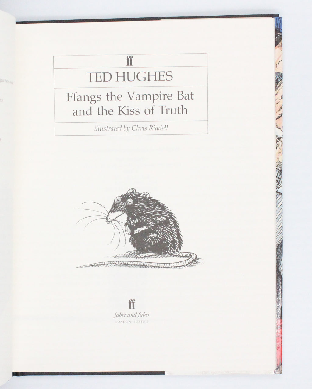 1986 Fffangs The Vampire Bat and The Kiss of Truth by Ted Hughes