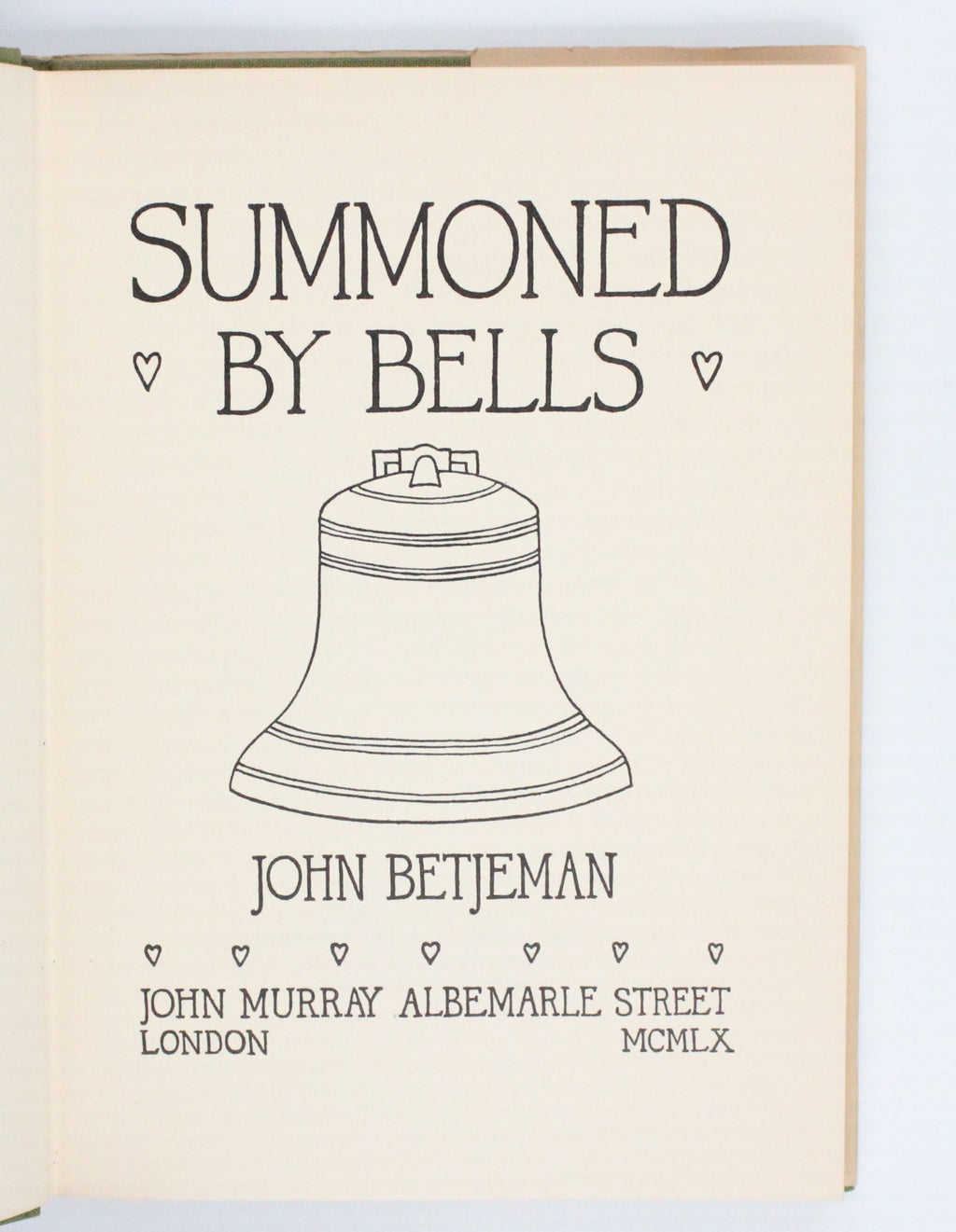 1960 Summoned by Bells by John Betjeman