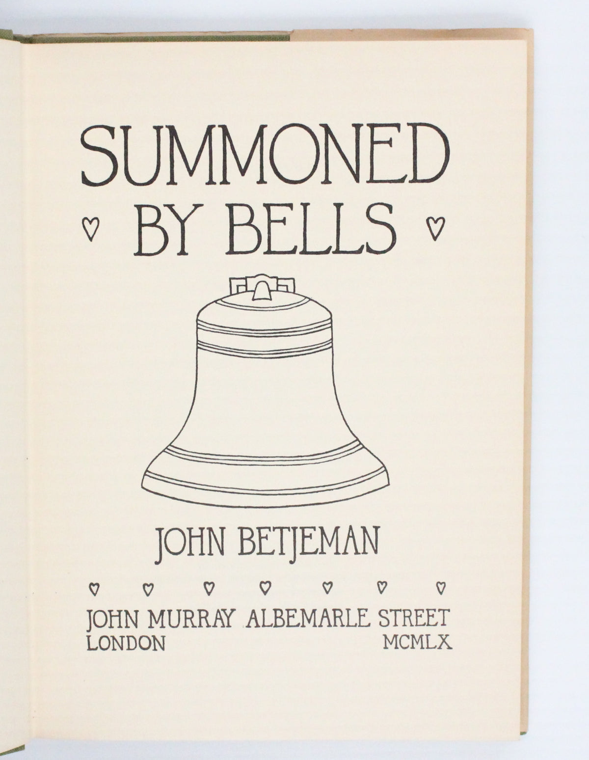 1960 Summoned by Bells by John Betjeman