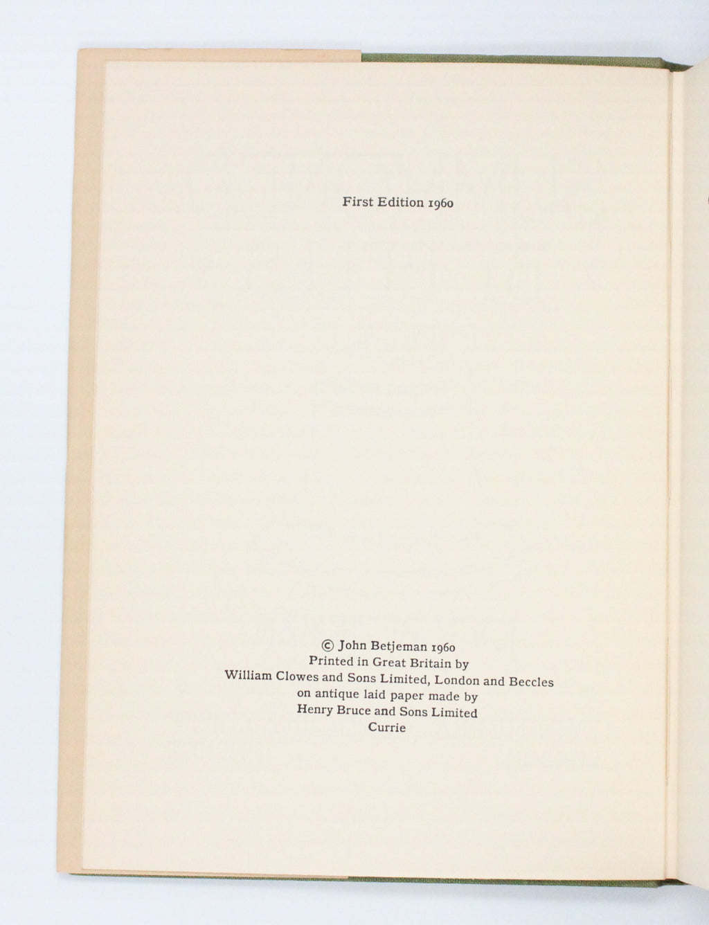 1960 Summoned by Bells by John Betjeman