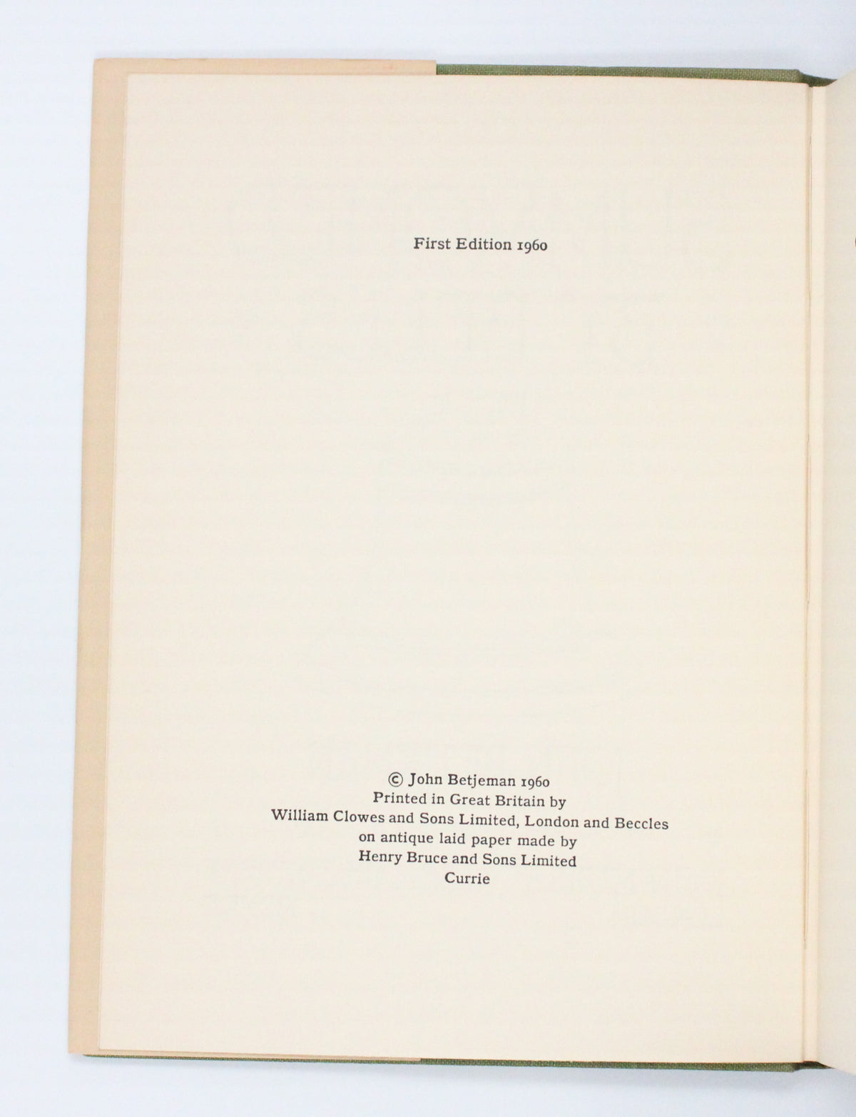 1960 Summoned by Bells by John Betjeman