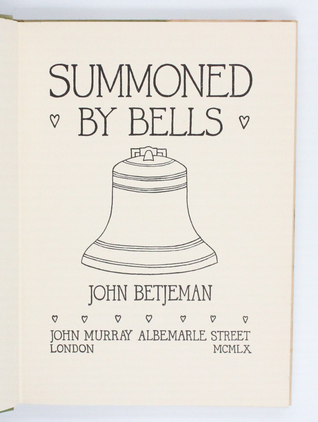 1960 Summoned by Bells by John Betjeman