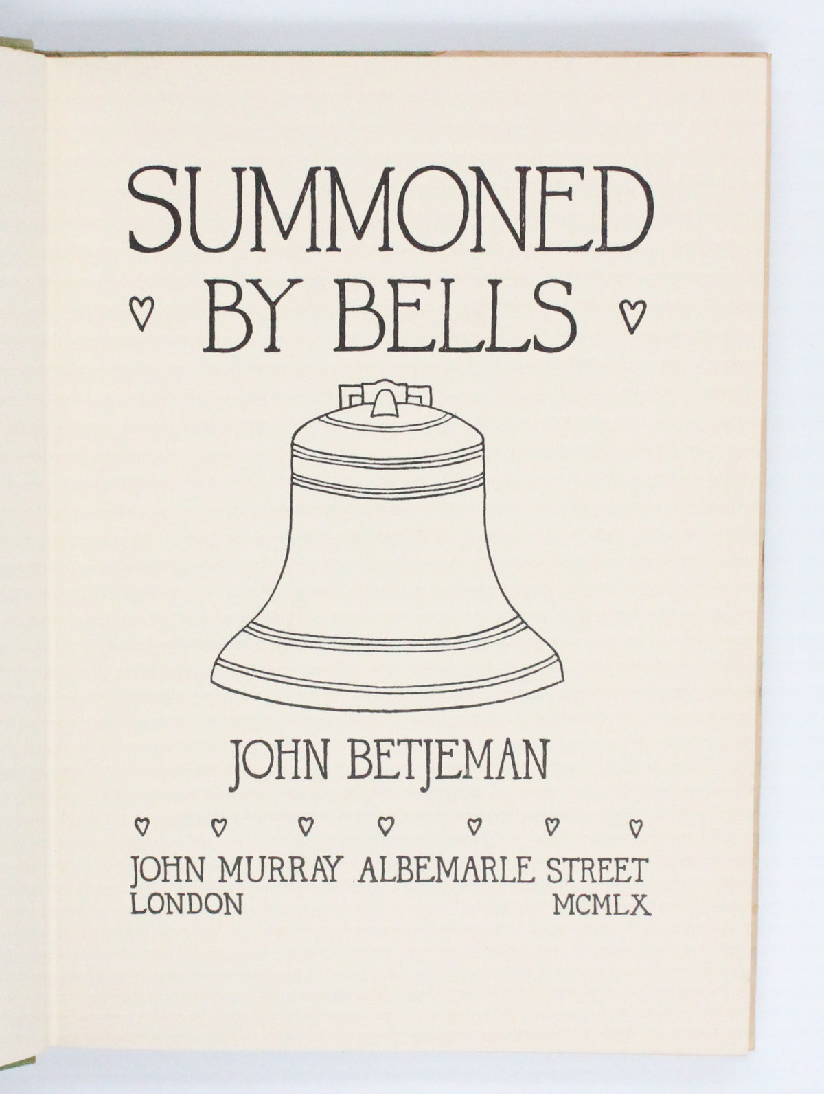 1960 Summoned by Bells by John Betjeman