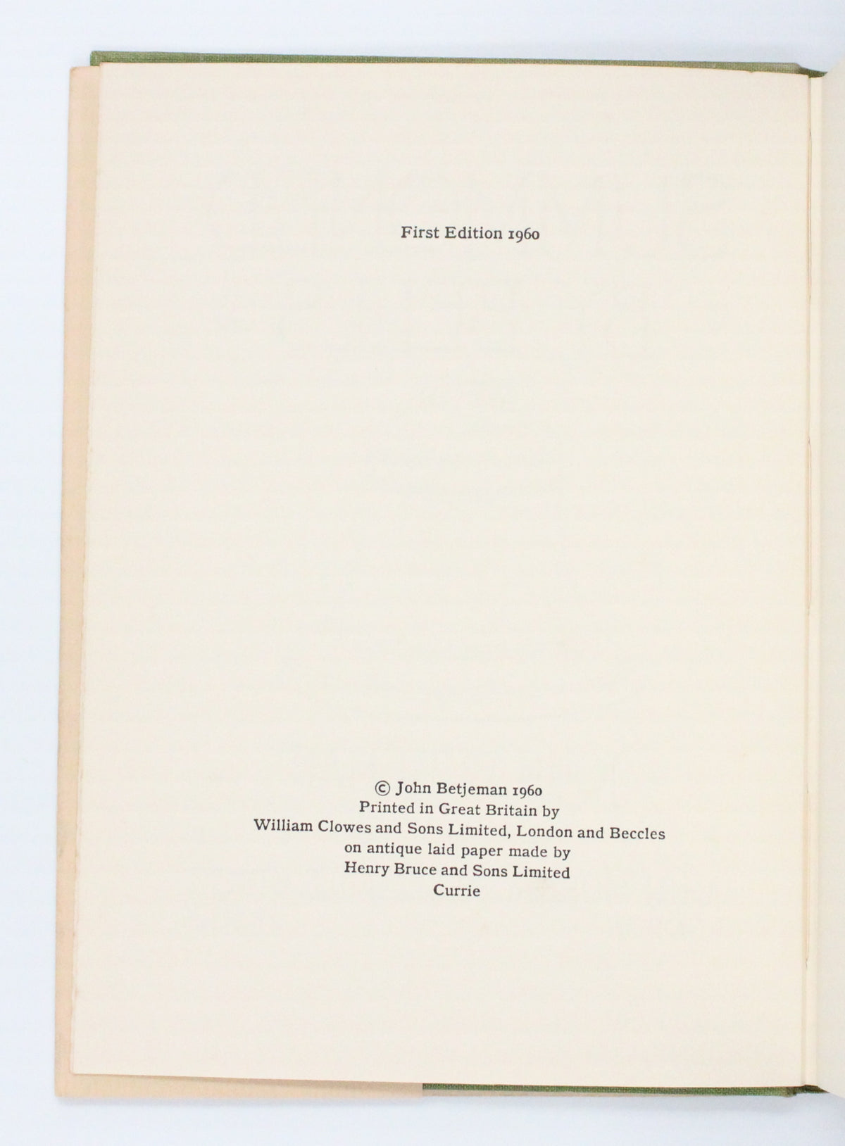 1960 Summoned by Bells by John Betjeman