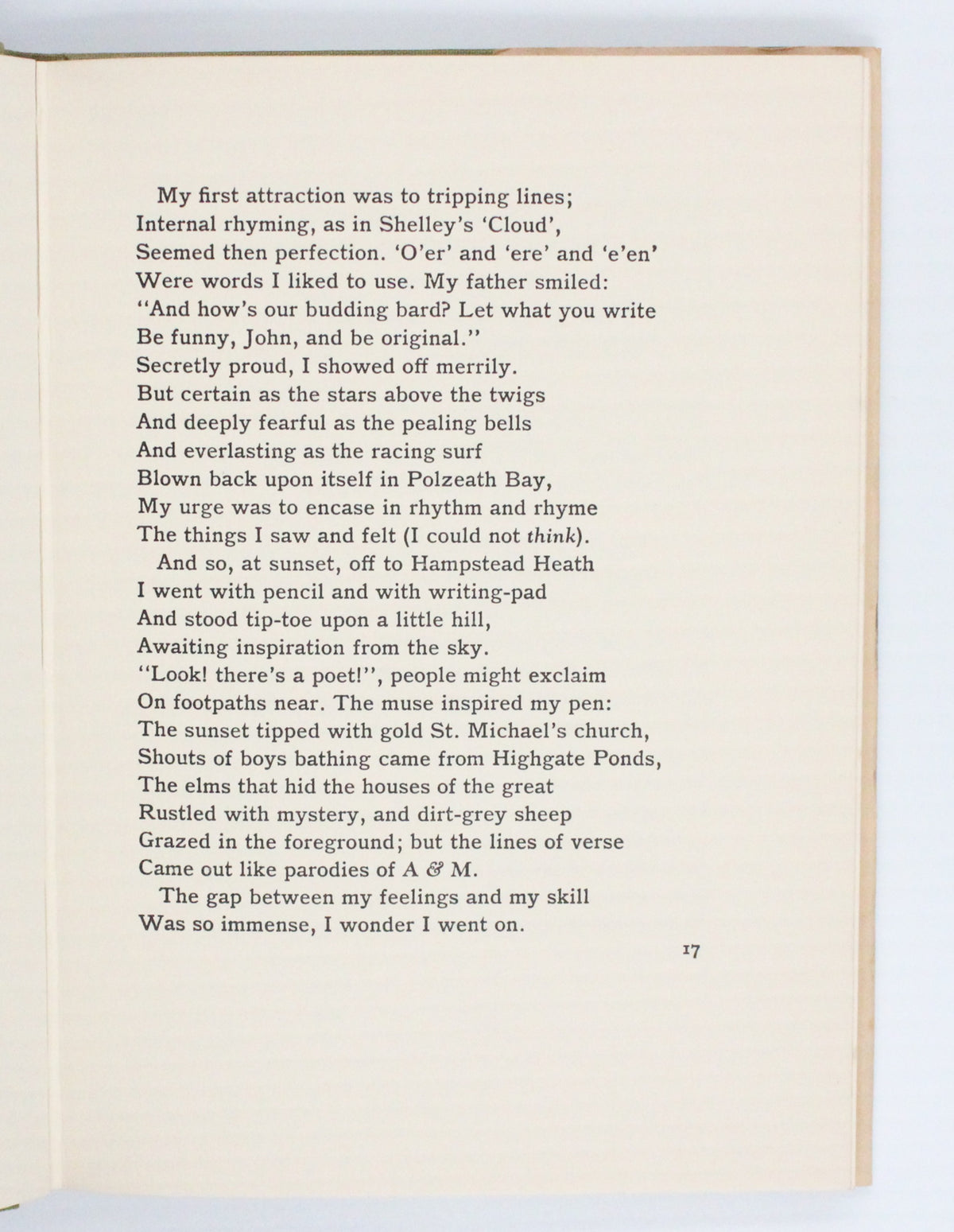 1960 Summoned by Bells by John Betjeman