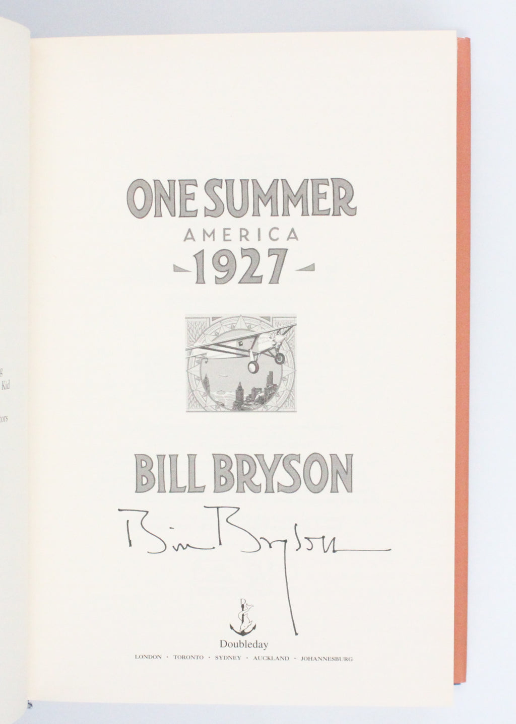 2013 One Summer America 1927 by Bill Bryson