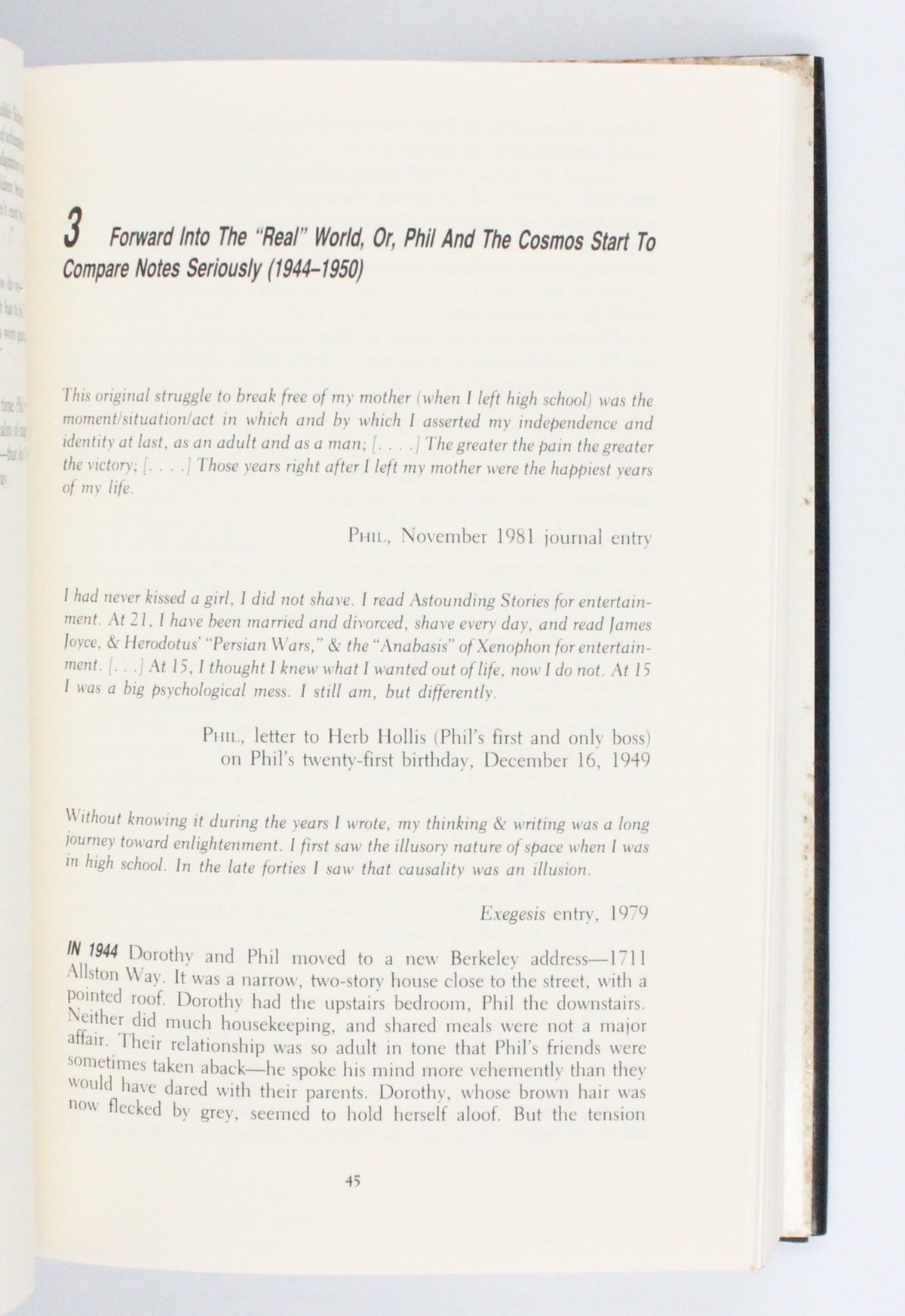 1989 Divine Invasions A Life of Philip K. Dick by Lawrence Sutin
