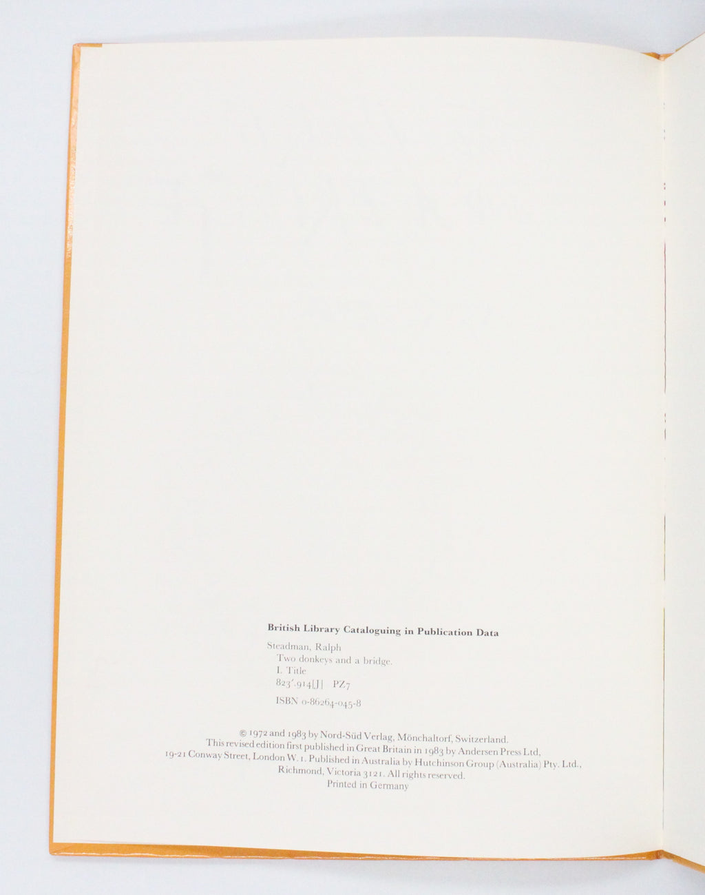 1983 Two Donkeys and a Bridge by Ralph Steadman