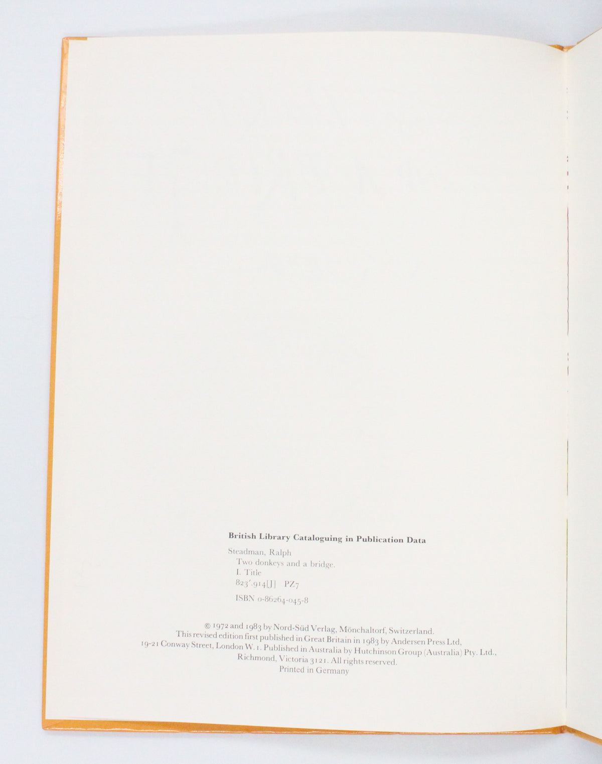 1983 Two Donkeys and a Bridge by Ralph Steadman