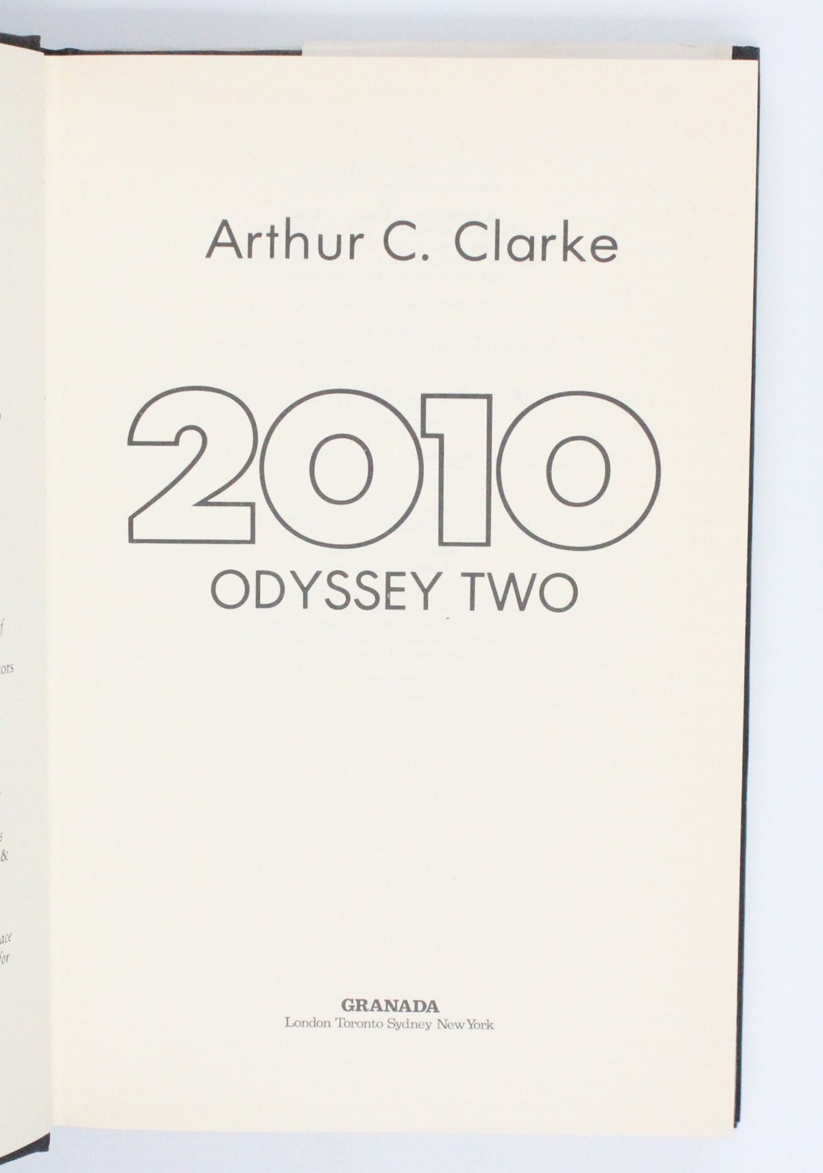 1982 2010 Odyssey Two by Arthur C. Clarke