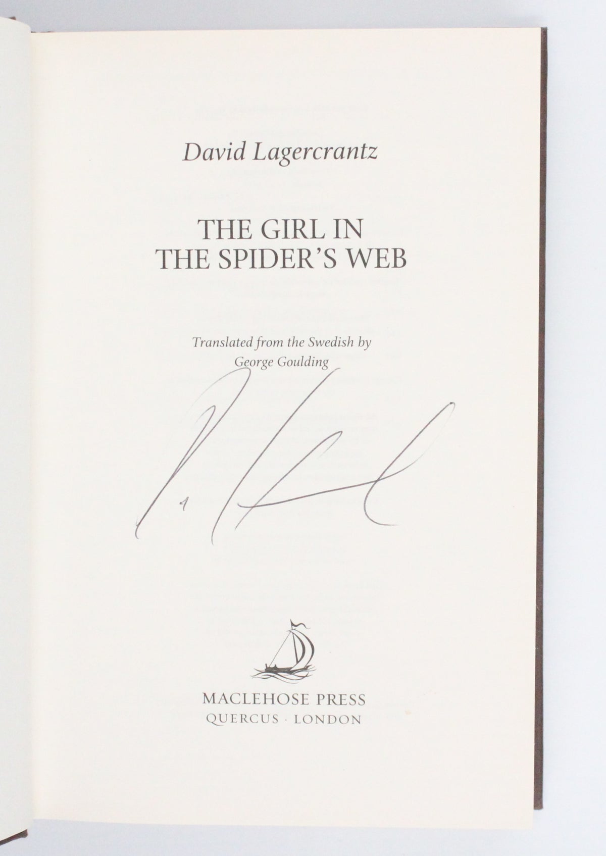 2015 The Girl in the Spider’s Web by David Lagercrantz