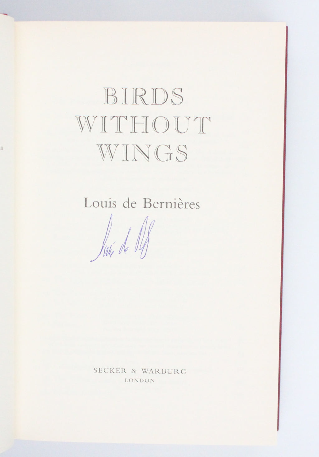 2004 Birds Without Wings by Louis De Bernieres