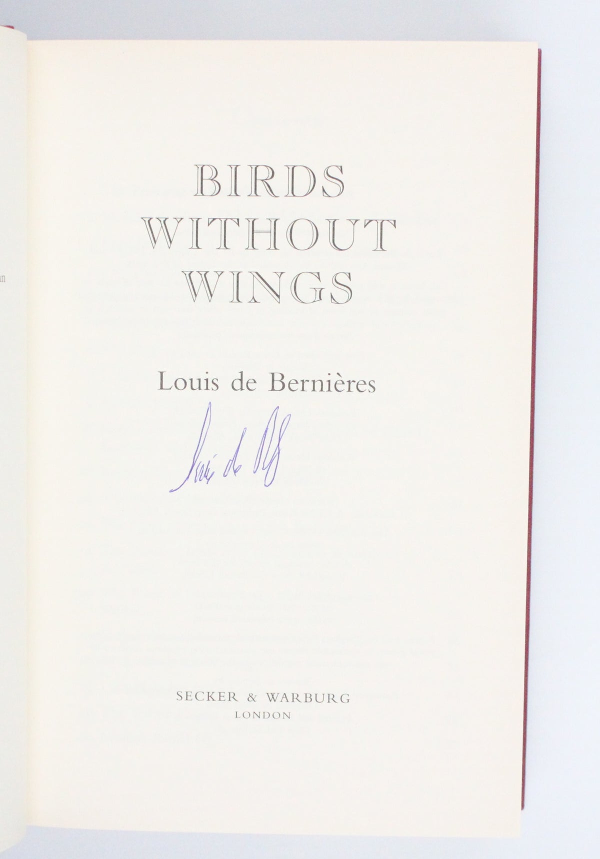 2004 Birds Without Wings by Louis De Bernieres