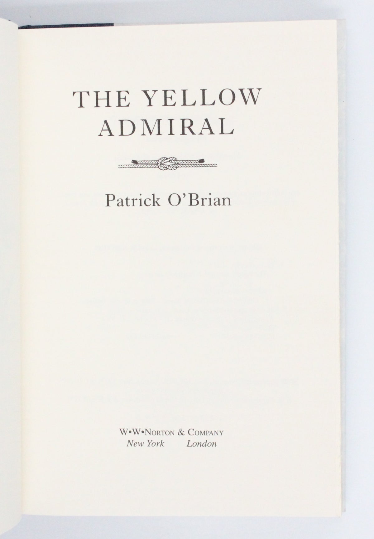 1996 The Yellow Admiral by Patrick O’Brian