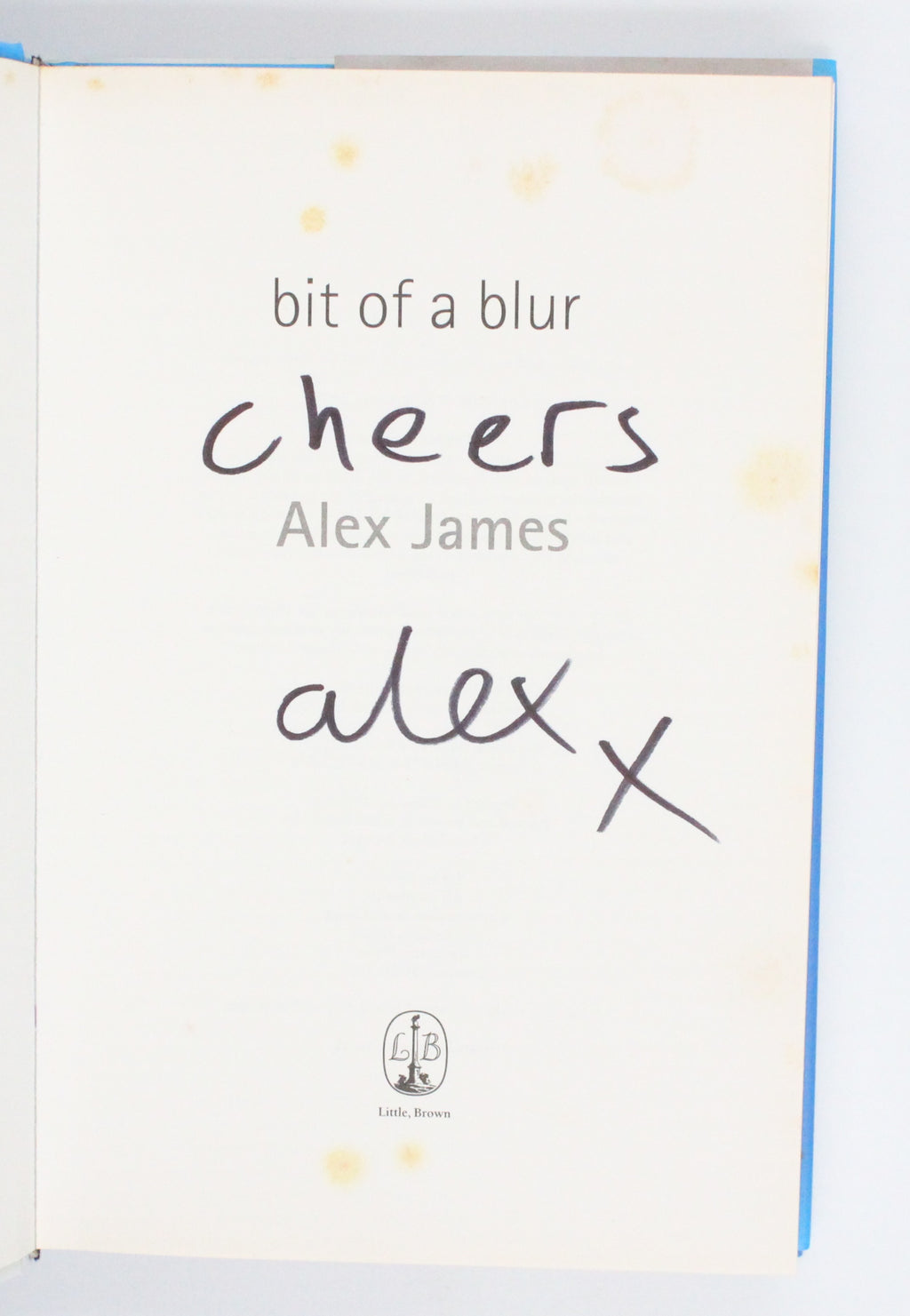 2007 Bit of A Blur the Autobiography by Alex James