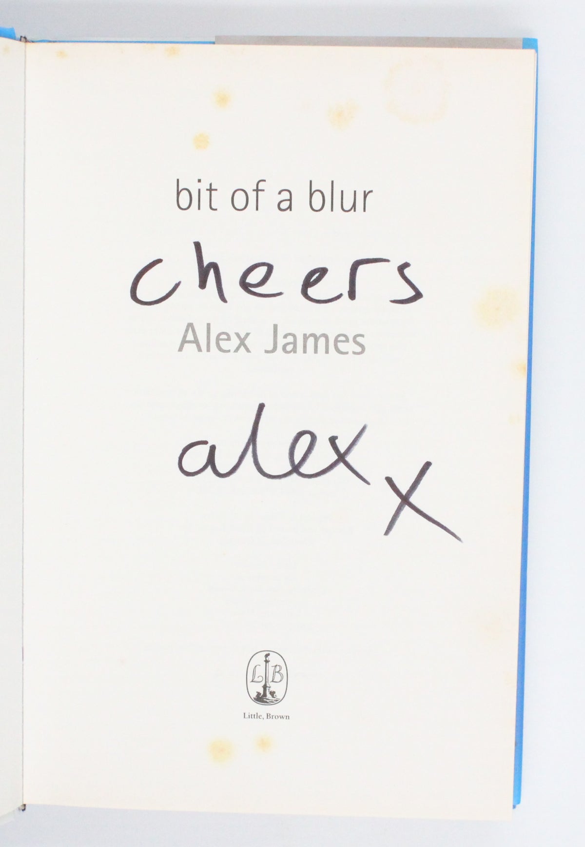2007 Bit of A Blur the Autobiography by Alex James