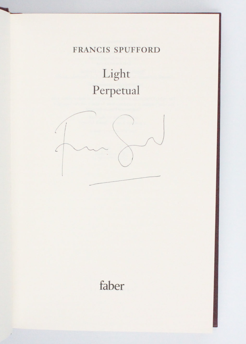 2021 Light Perpetual by Francis Spufford