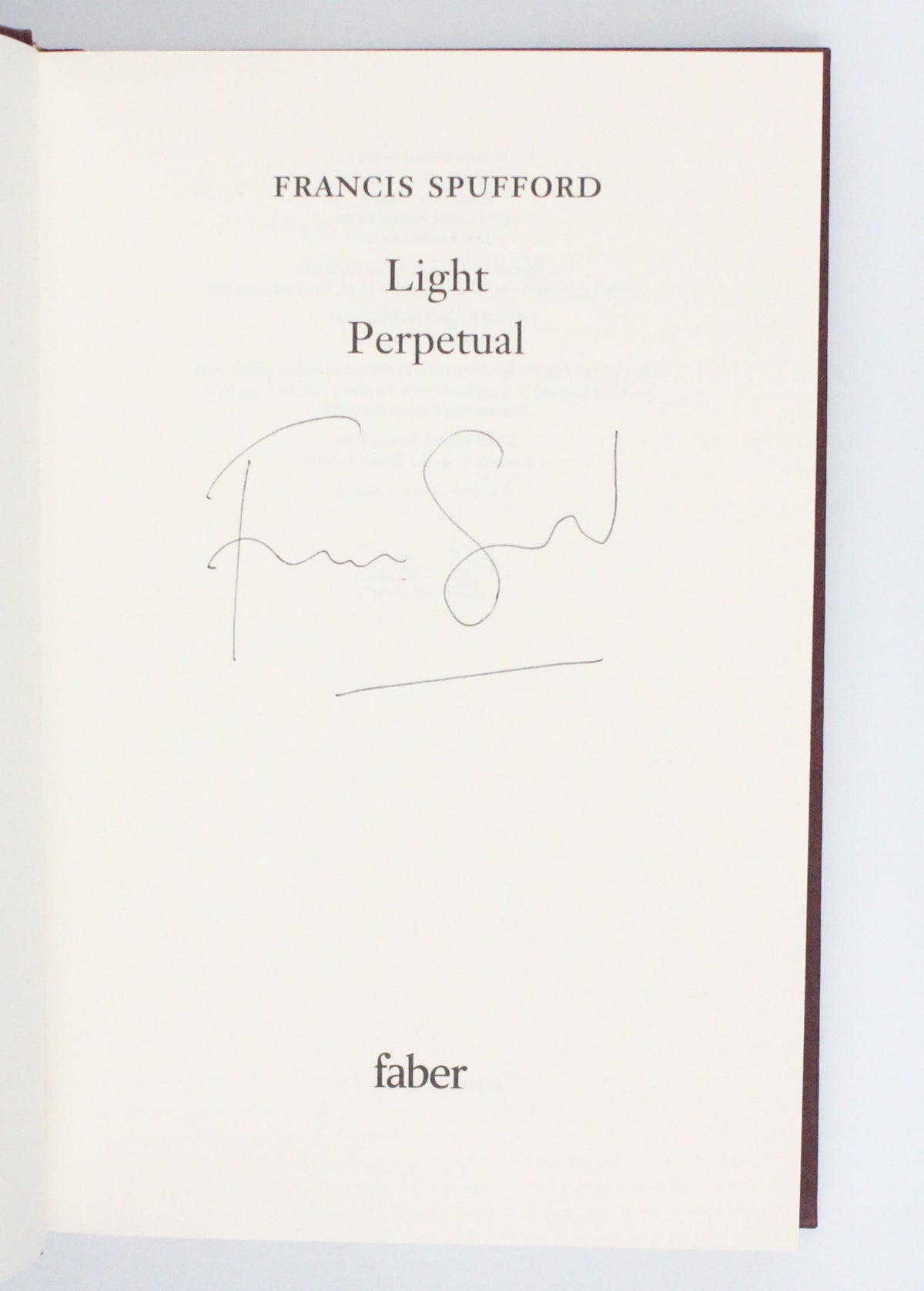 2021 Light Perpetual by Francis Spufford