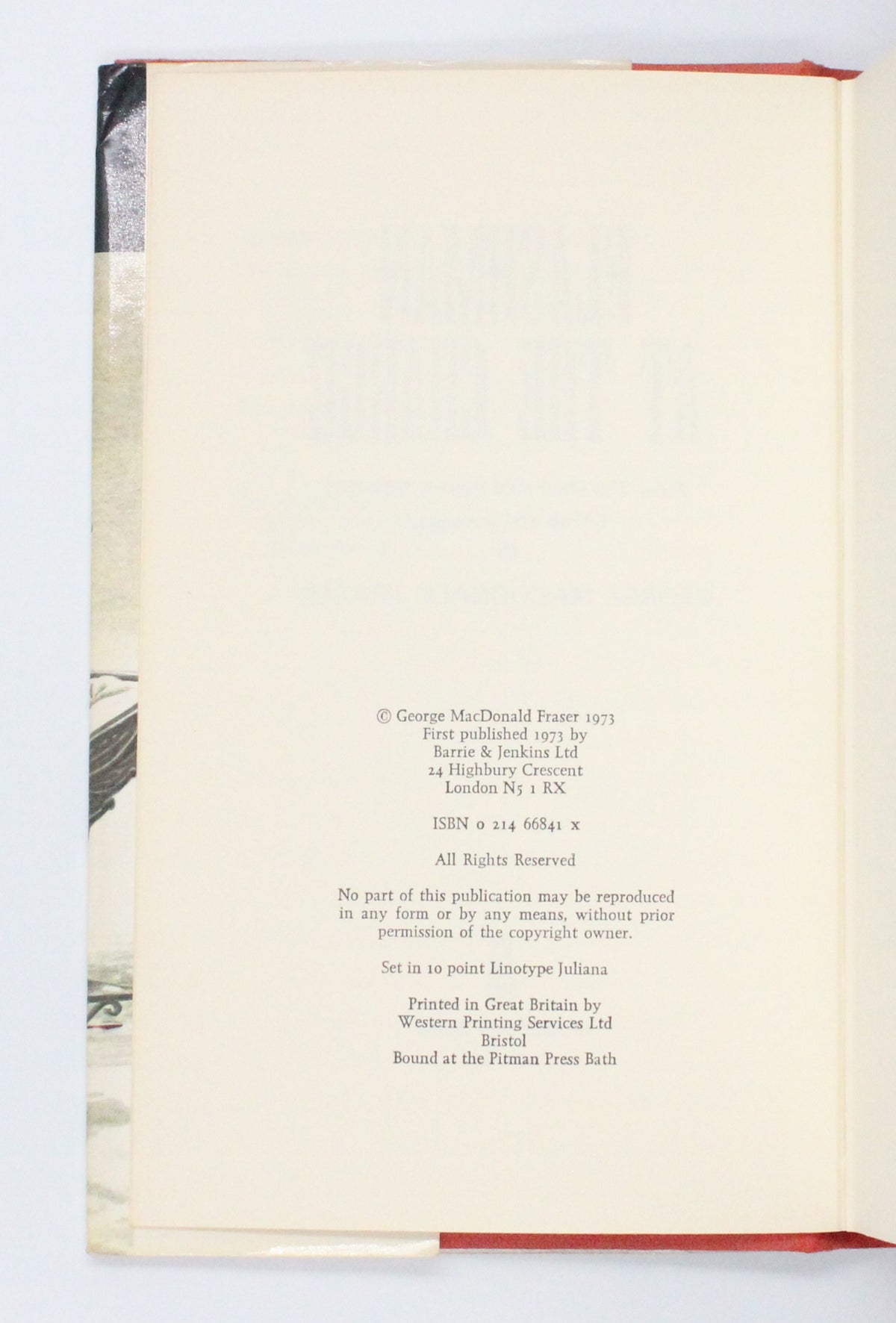 1973 Flashman at The Charge by George MacDonald Fraser
