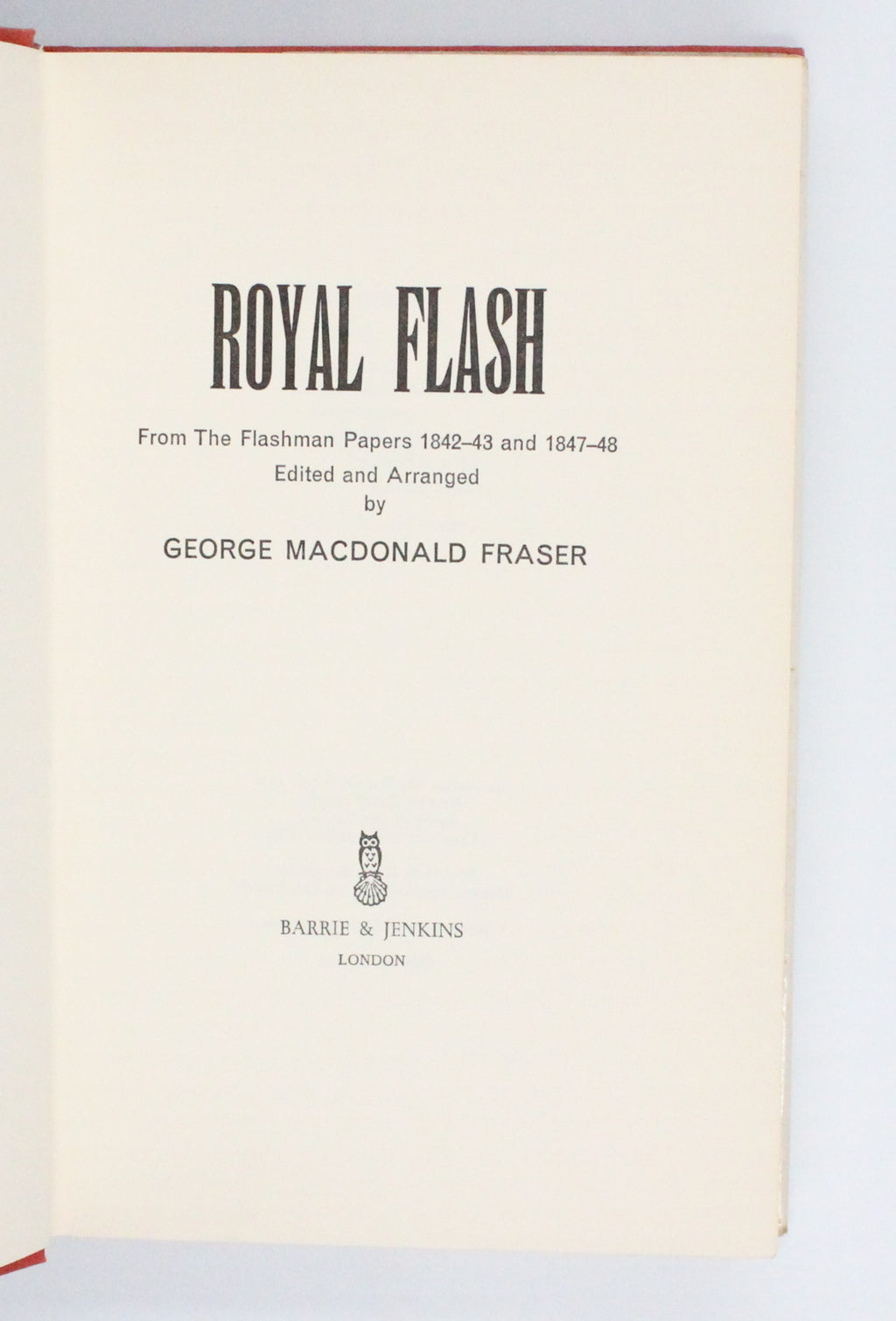 1970 Royal Flash by George MacDonald Fraser