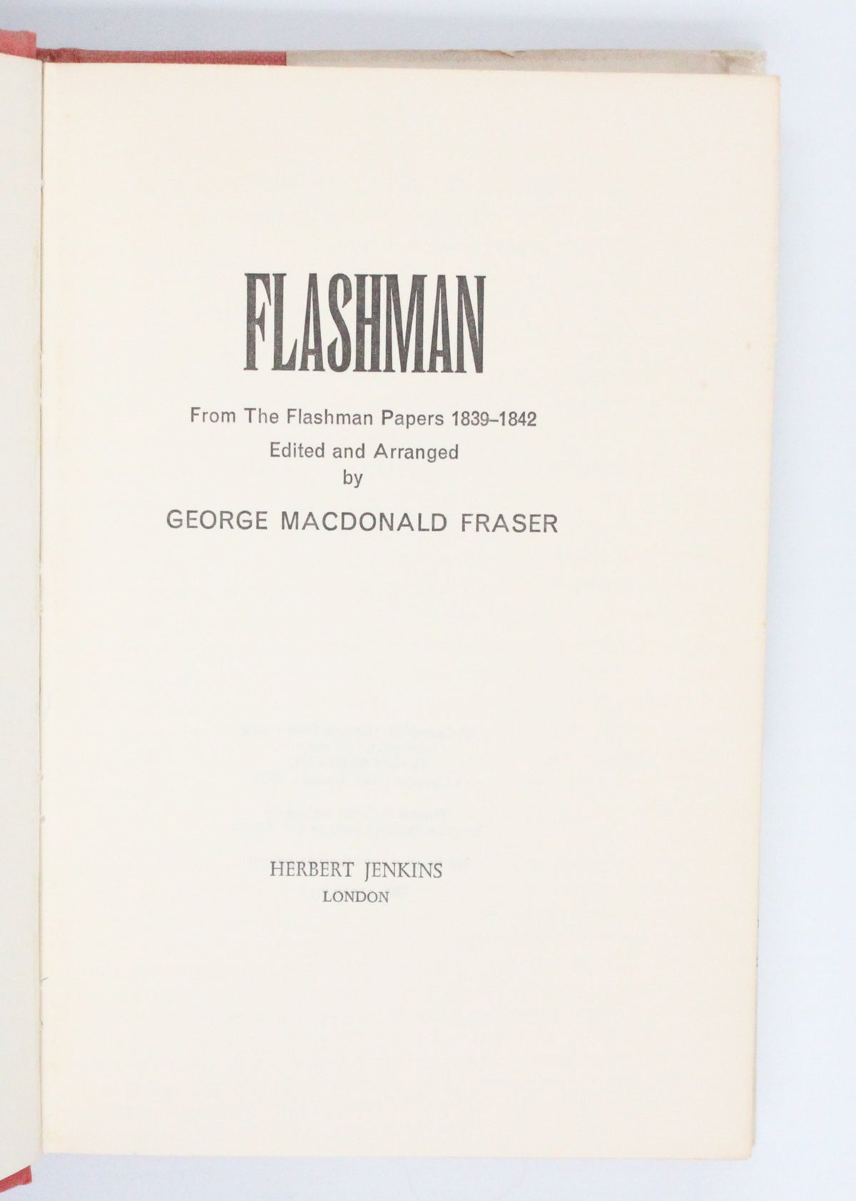 1969 Flashman by George MacDonald Fraser