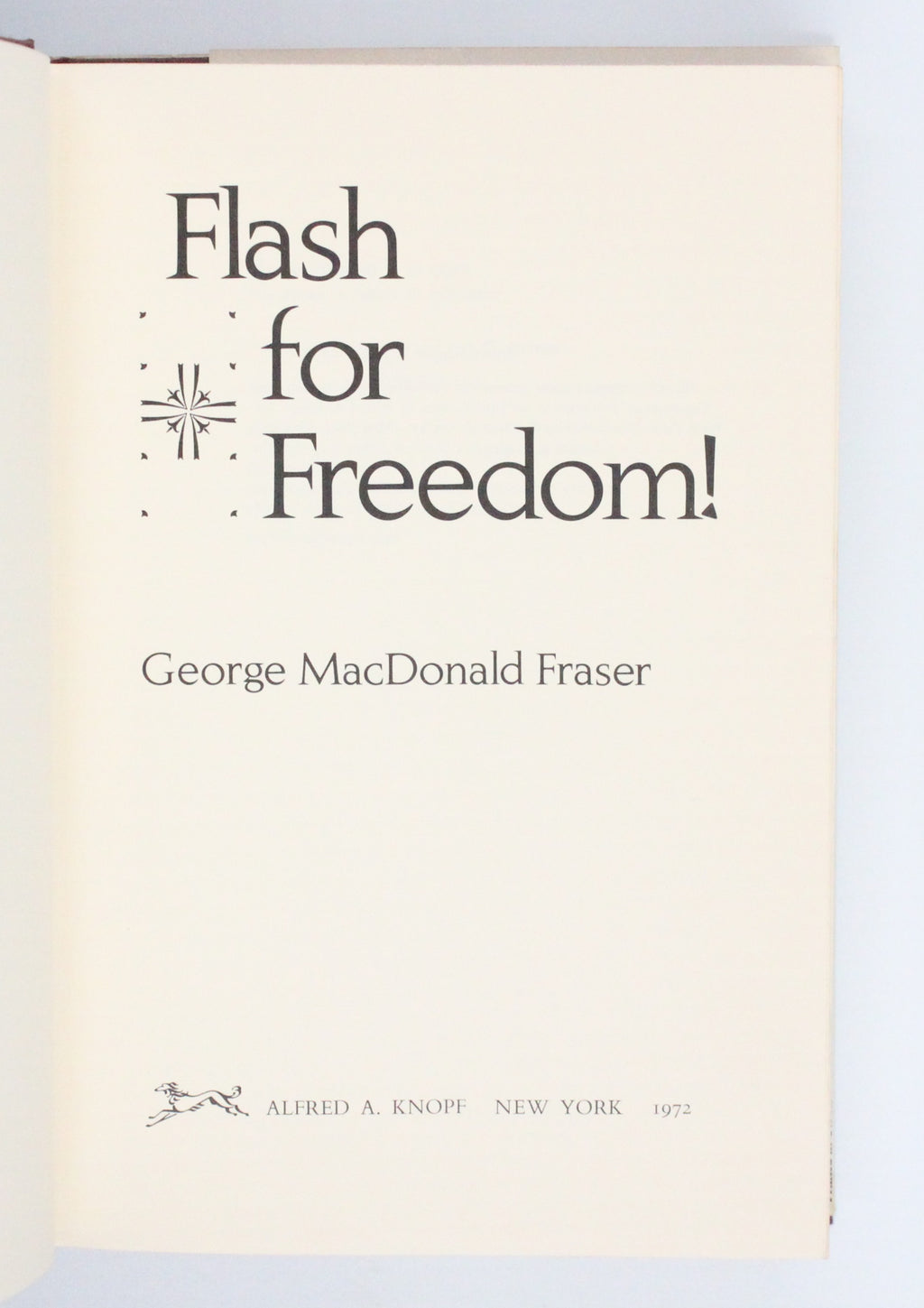 1972 Flash for Freedom! by George MacDonald Fraser