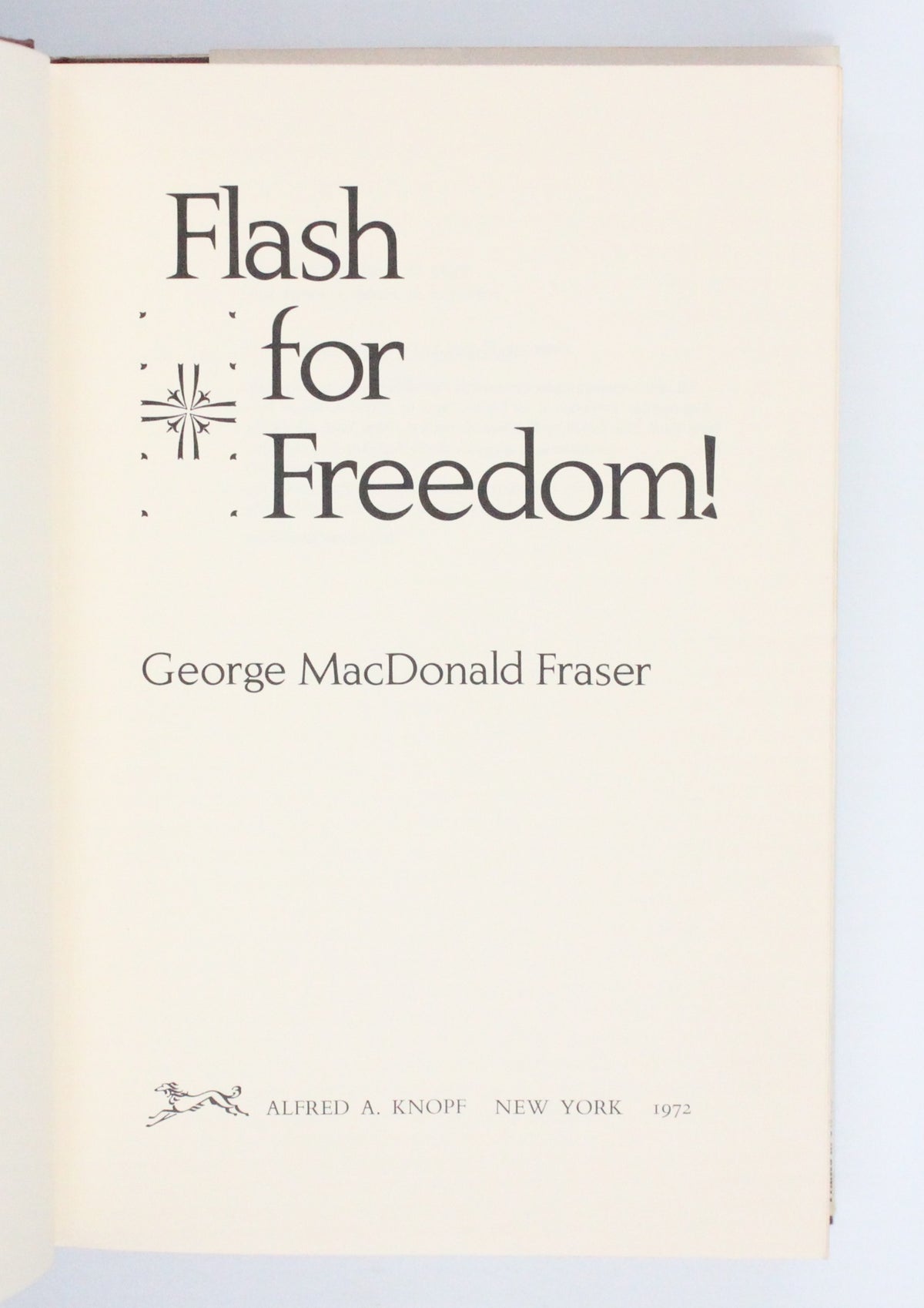 1972 Flash for Freedom! by George MacDonald Fraser