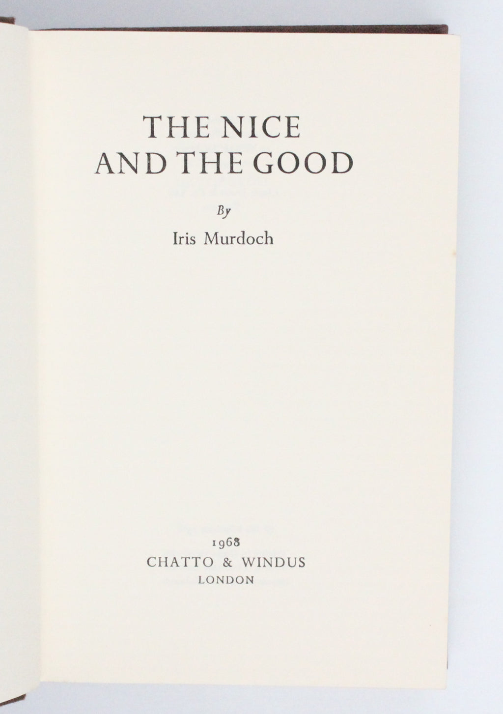 1968 The Nice and The Good by Iris Murdoch