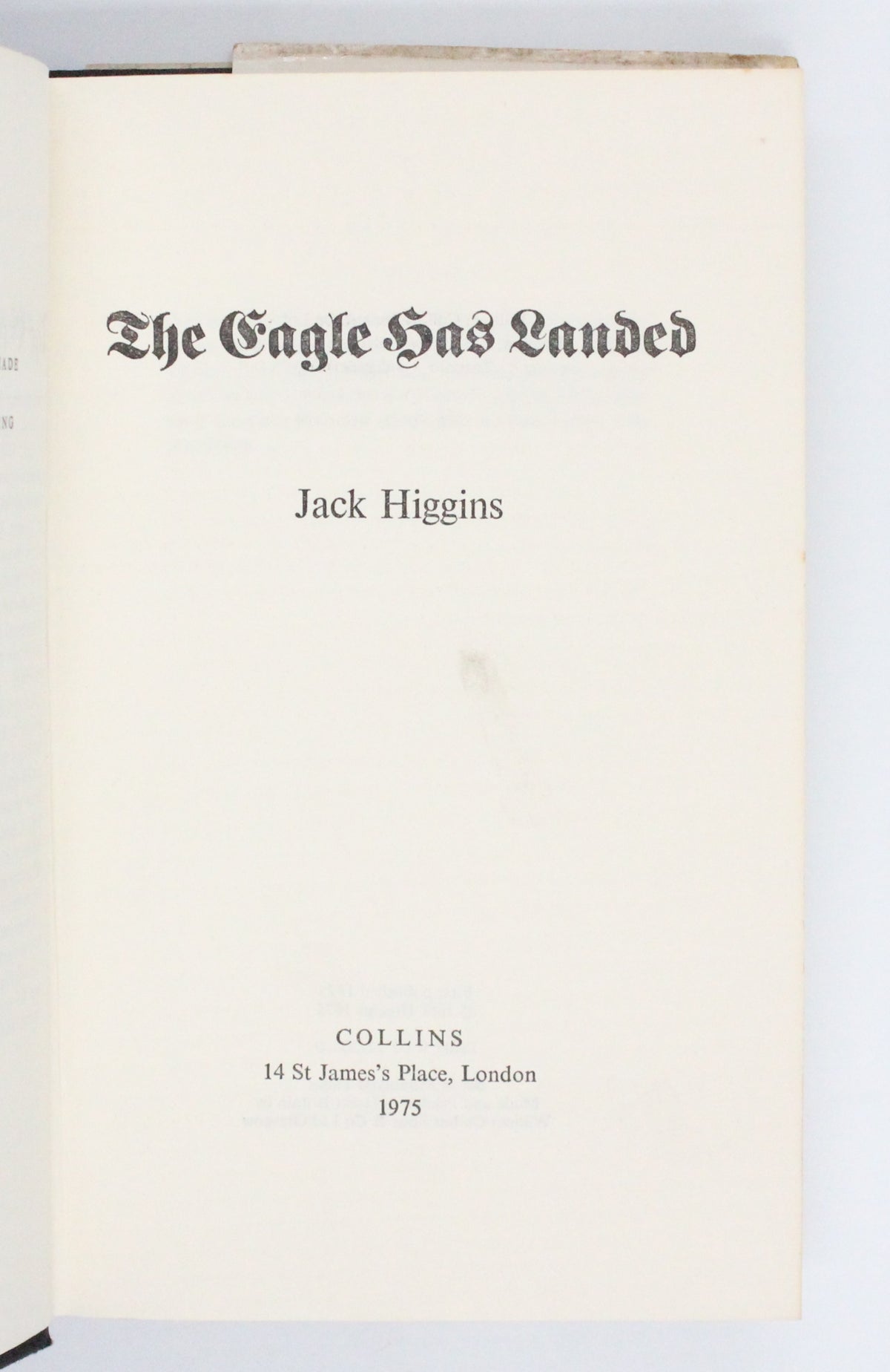 1975 The Eagle Has Landed by Jack Higgins