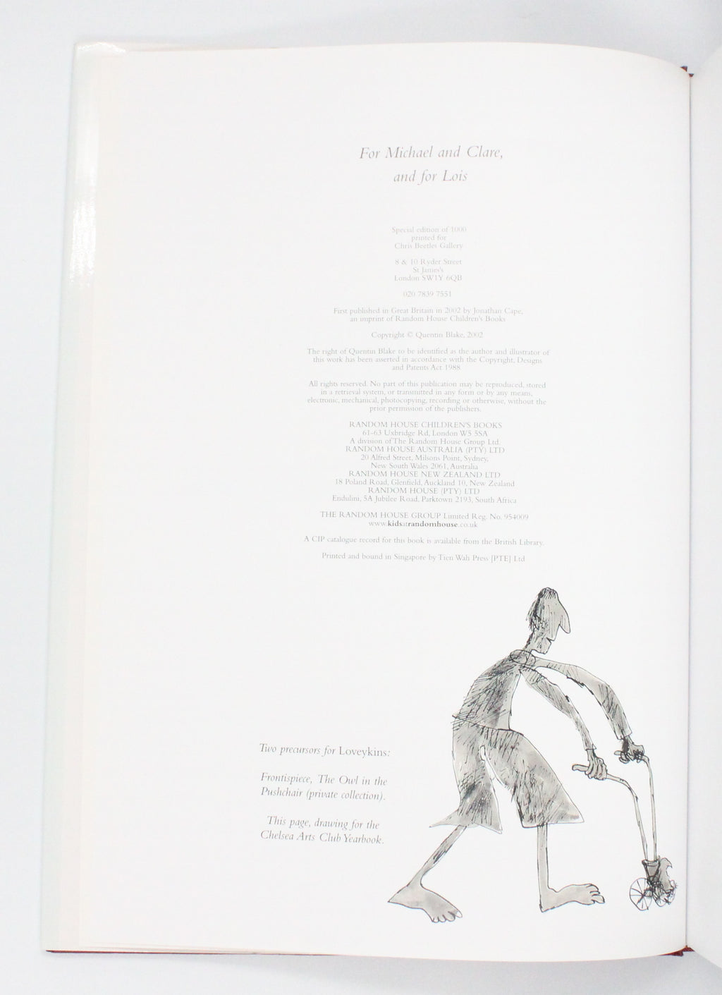 2002 Laureate’s Progress by Quentin Blake