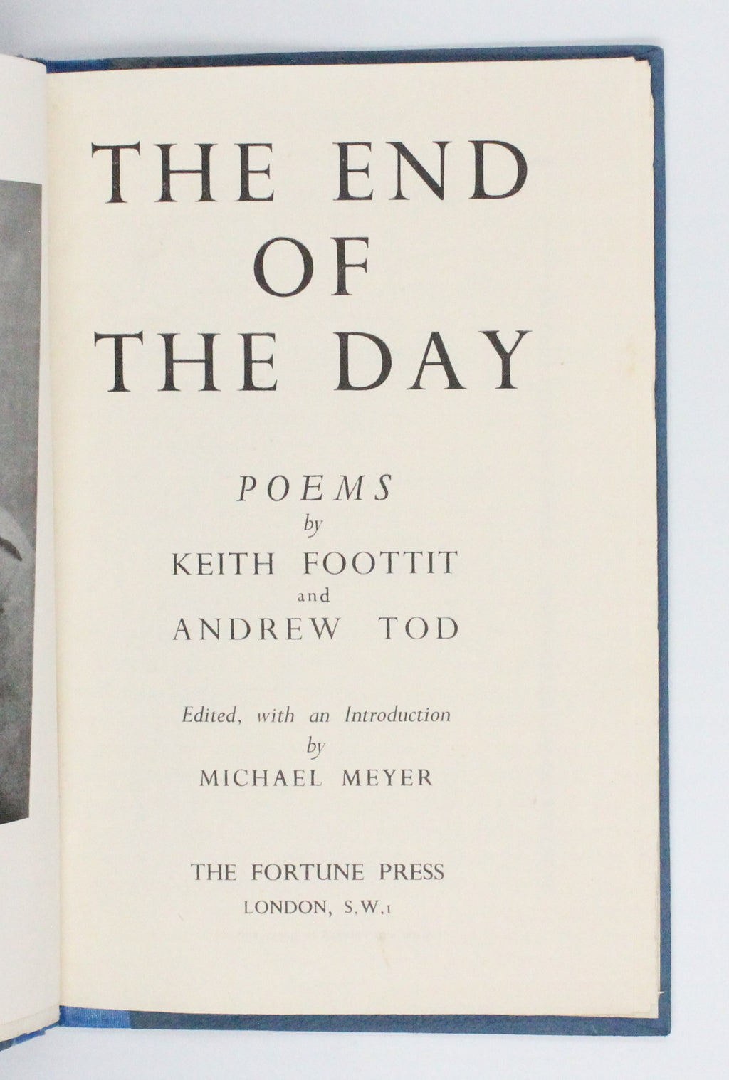 1948 The End of The Day Poems by Keith Foottit and Andrew Tod