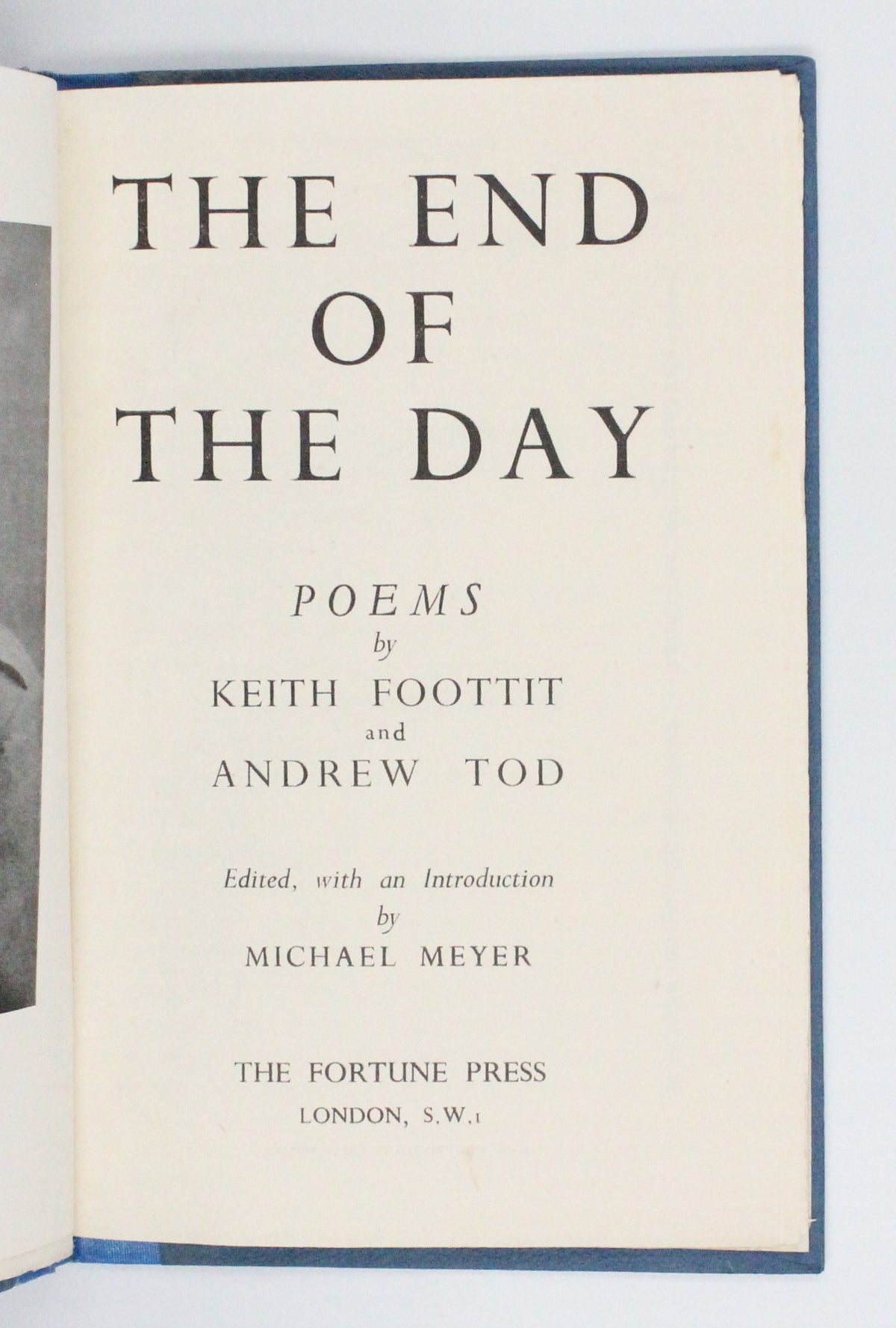 1948 The End of The Day Poems by Keith Foottit and Andrew Tod