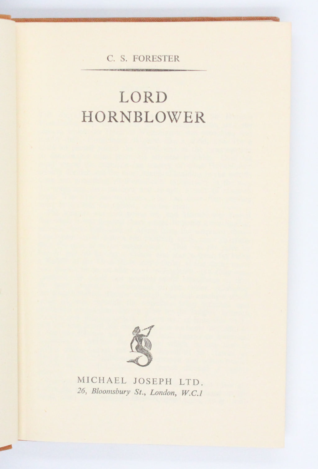 1946 Lord Hornblower by C. S. Forester